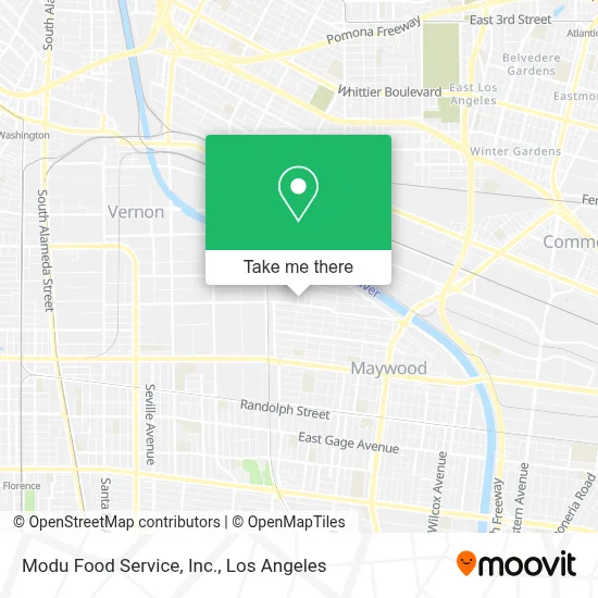 Modu Food Service, Inc. map