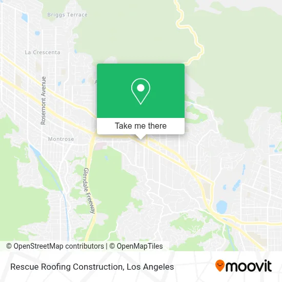 Rescue Roofing Construction map