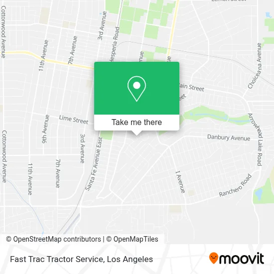Fast Trac Tractor Service map