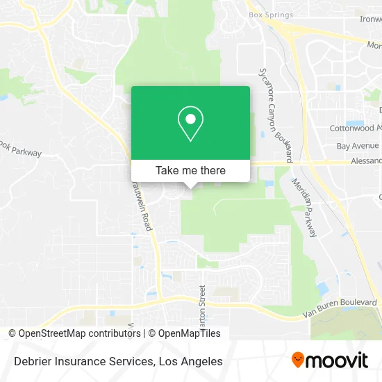 Debrier Insurance Services map