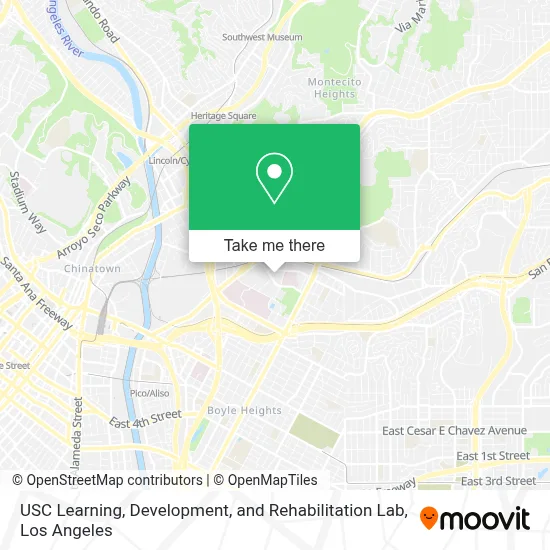 USC Learning, Development, and Rehabilitation Lab map