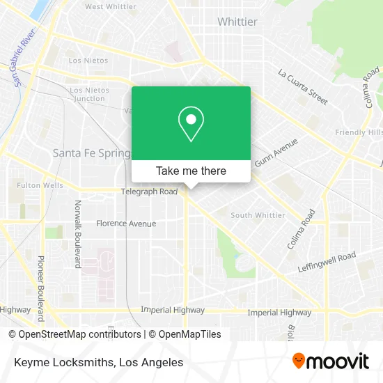 Keyme Locksmiths map