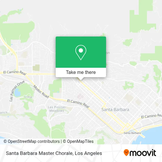 Santa Barbara Master Chorale map