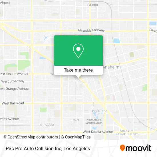 Pac Pro Auto Collision Inc map