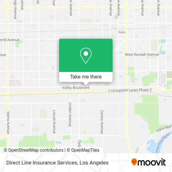 Direct Line Insurance Services map