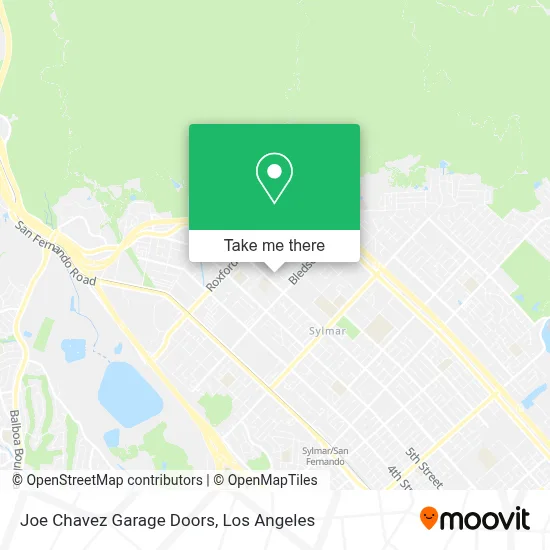 Joe Chavez Garage Doors map