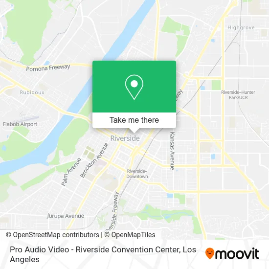 Pro Audio Video - Riverside Convention Center map