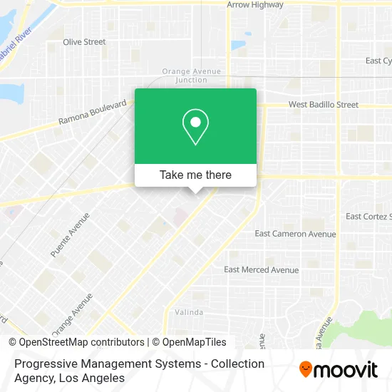 Progressive Management Systems - Collection Agency map