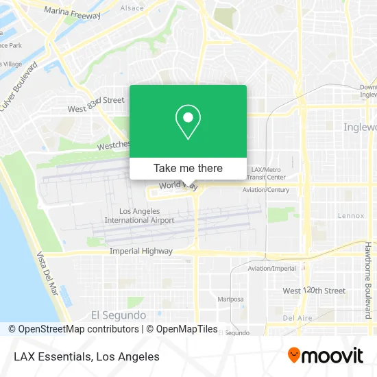 LAX Essentials map