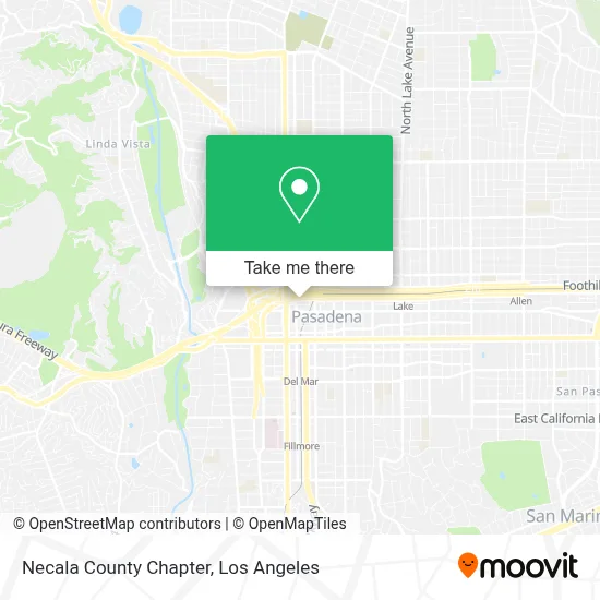 Necala County Chapter map