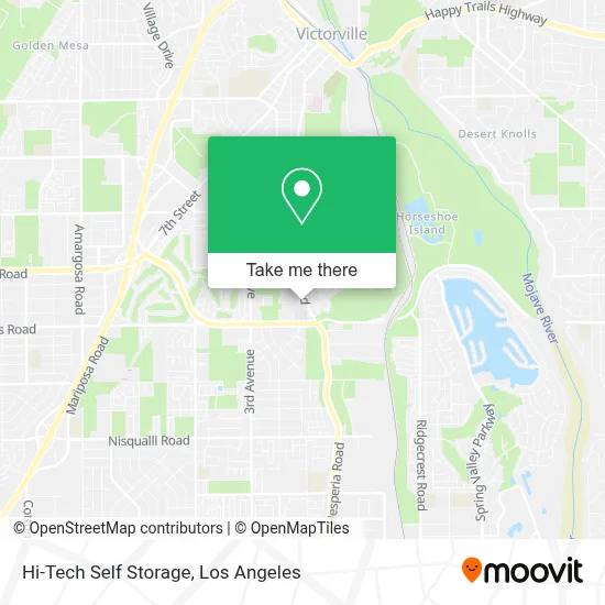 Hi-Tech Self Storage map