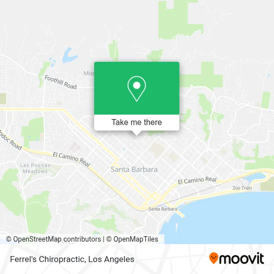 Ferrel's Chiropractic map