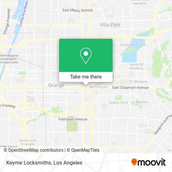 Keyme Locksmiths map