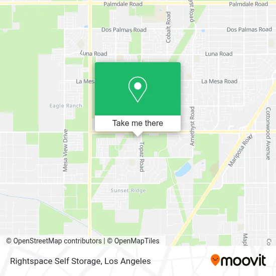 Rightspace Self Storage map