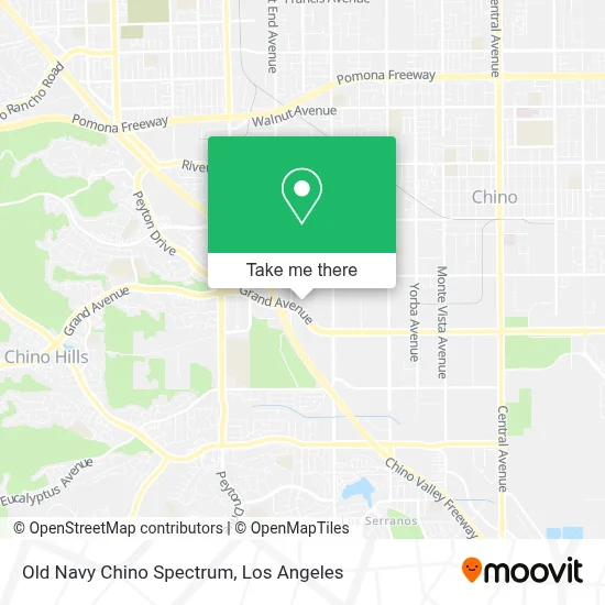 Old Navy Chino Spectrum map
