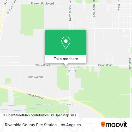 Riverside County Fire Station map