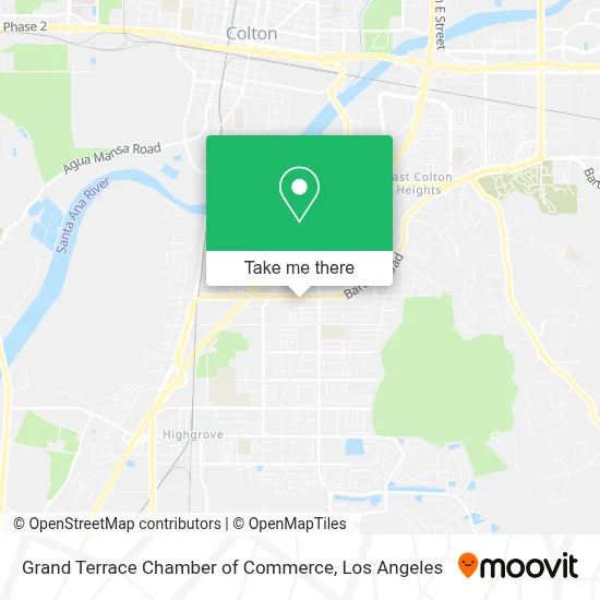 Grand Terrace Chamber of Commerce map