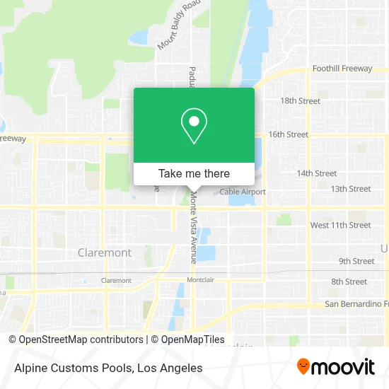 Alpine Customs Pools map
