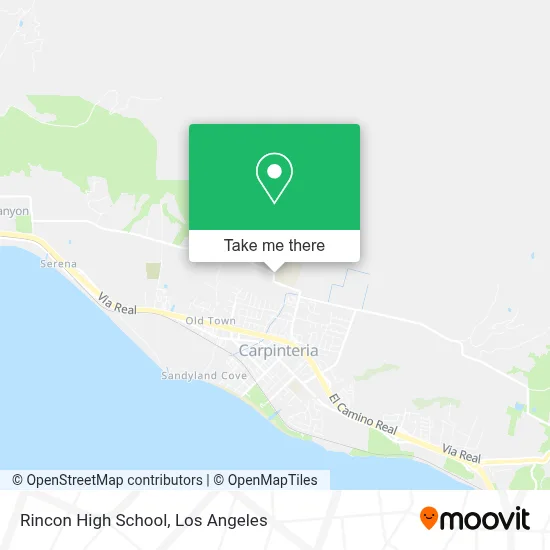Rincon High School map