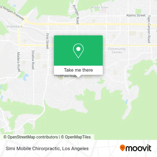 Simi Mobile Chirorpractic map