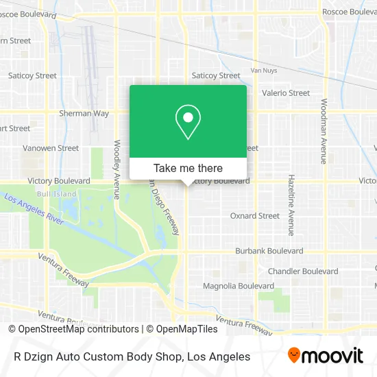 R Dzign Auto Custom Body Shop map
