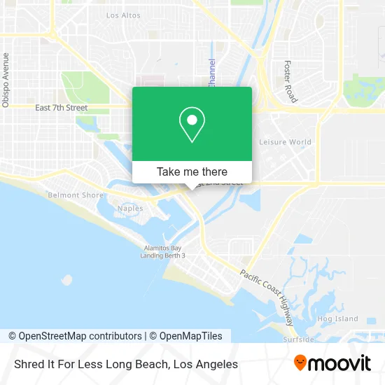 Shred It For Less Long Beach map
