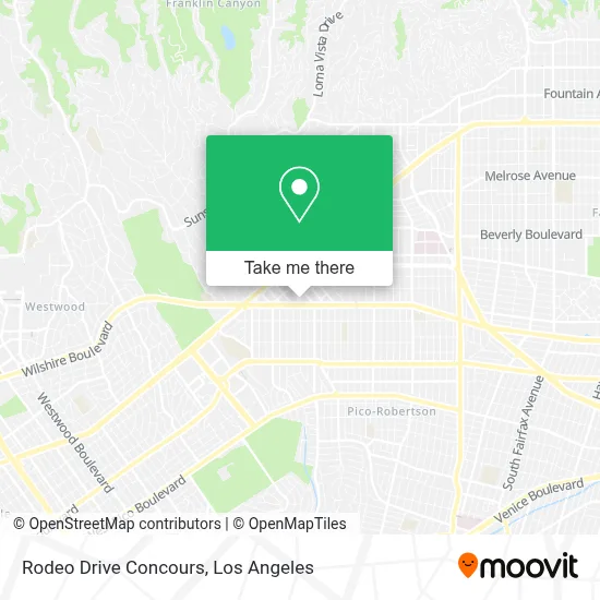 Rodeo Drive Concours map