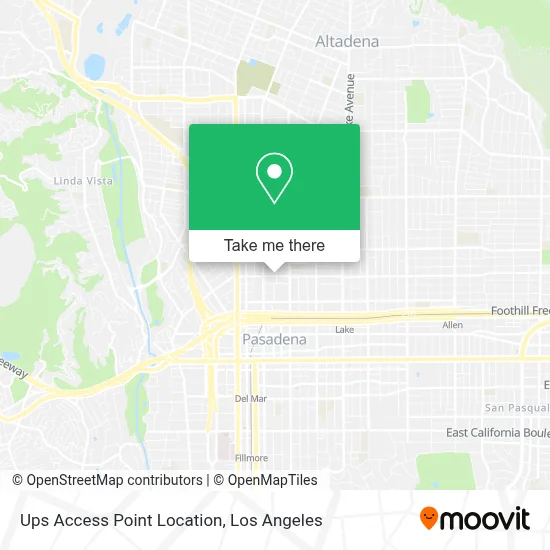 Ups Access Point Location map