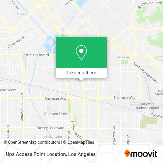 Ups Access Point Location map