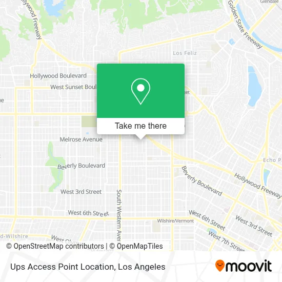 Ups Access Point Location map