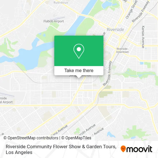 Riverside Community Flower Show & Garden Tours map