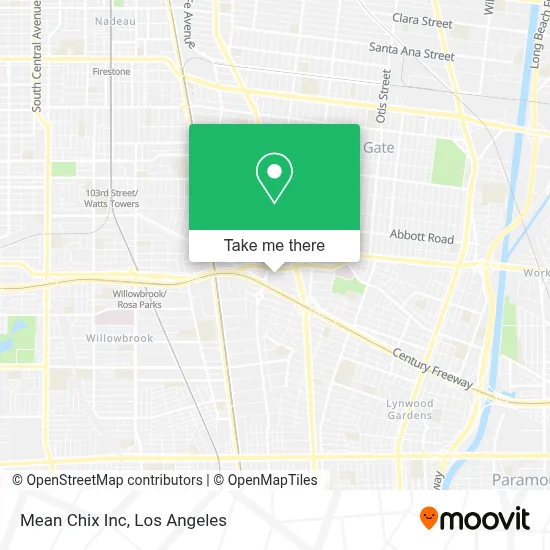 Mean Chix Inc map