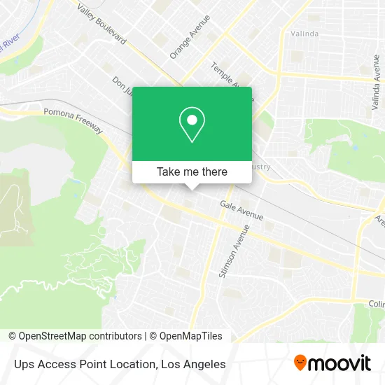 Ups Access Point Location map