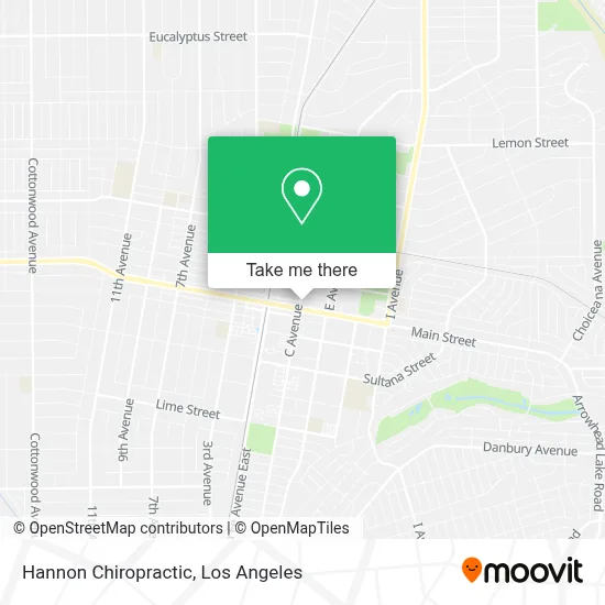 Hannon Chiropractic map