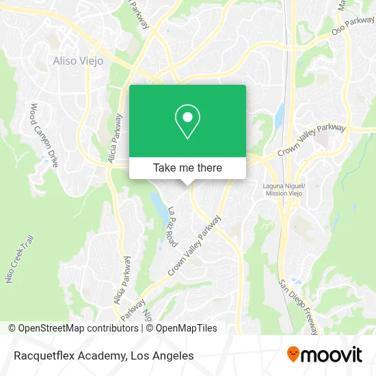 Racquetflex Academy map