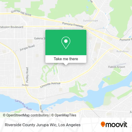 Riverside County Jurupa Wic map