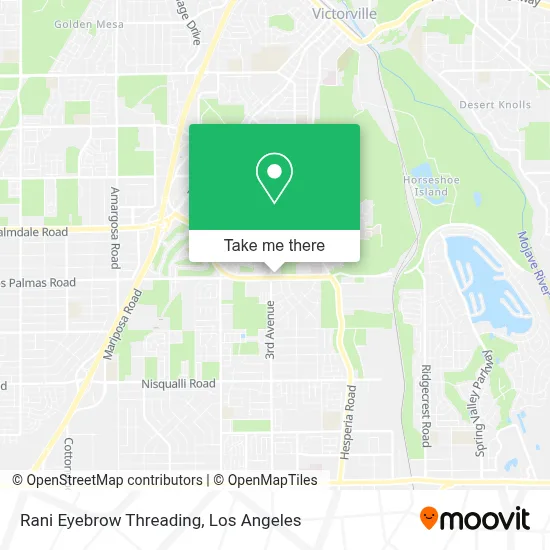 Rani Eyebrow Threading map