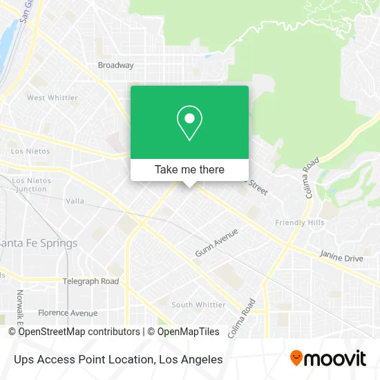 Ups Access Point Location map