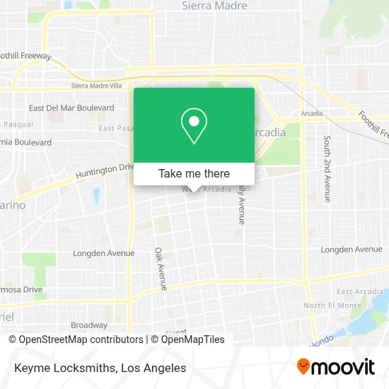 Keyme Locksmiths map
