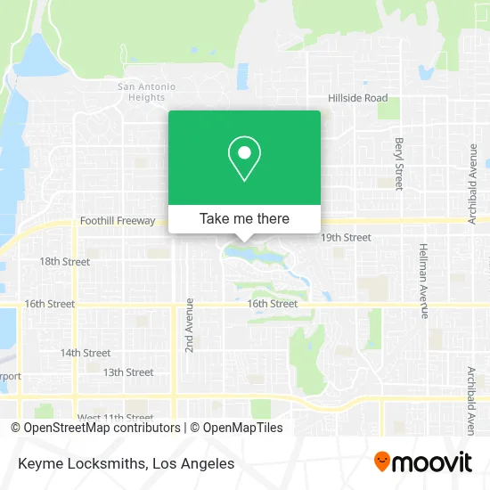 Keyme Locksmiths map