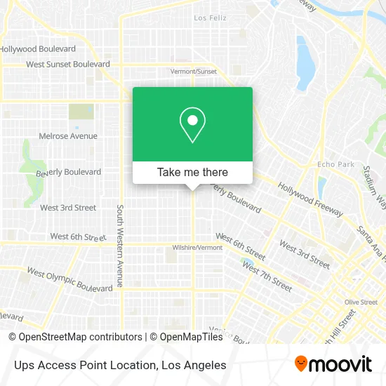 Ups Access Point Location map
