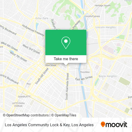 Los Angeles Community Lock & Key map