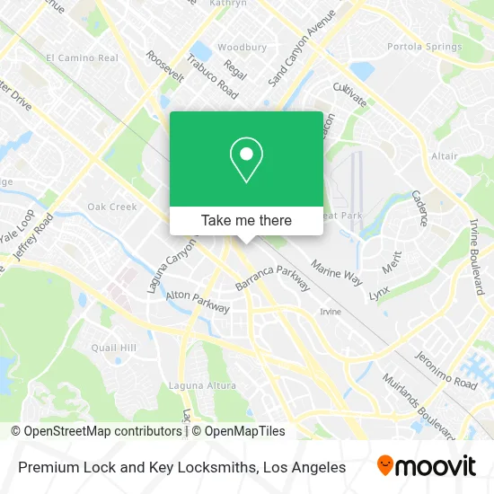 Premium Lock and Key Locksmiths map