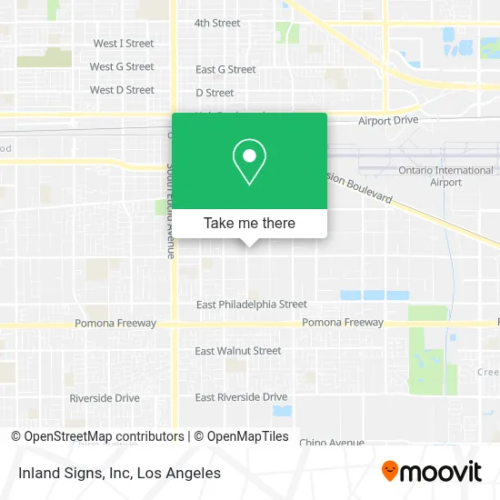 Inland Signs, Inc map