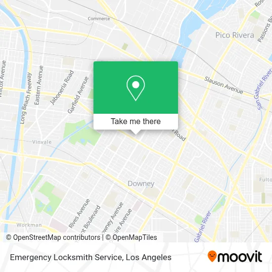 Emergency Locksmith Service map