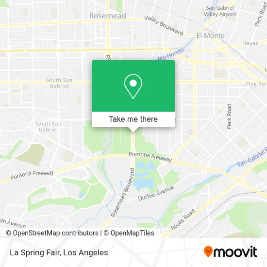 La Spring Fair map