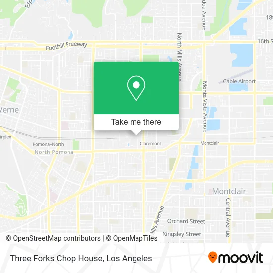 Three Forks Chop House map