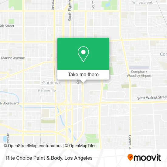 Rite Choice Paint & Body map