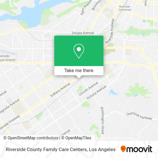 Riverside County Family Care Centers map