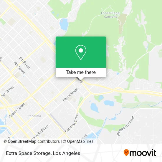 Extra Space Storage map